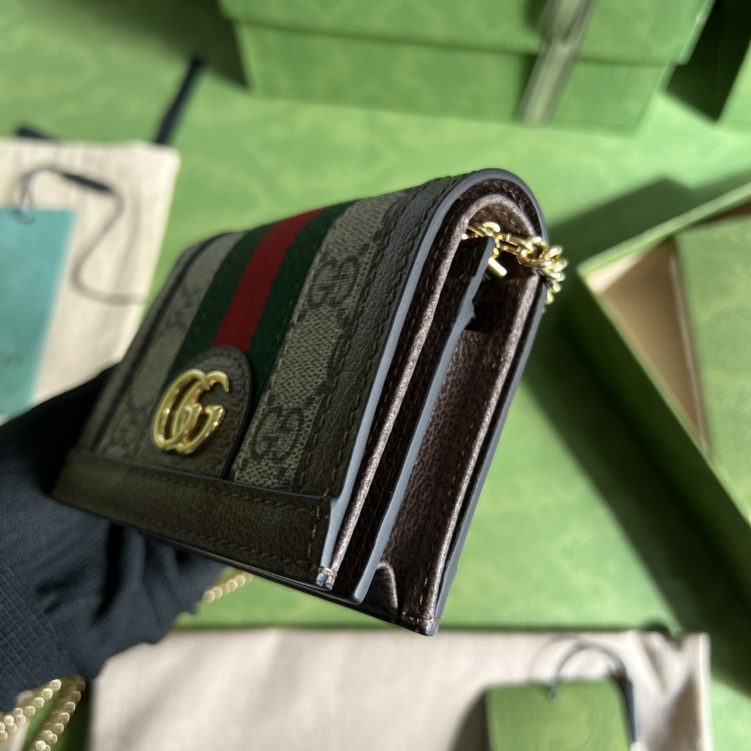 Gucci Ophidia GG Supreme Leather Wallet (11*8.5*3cm)  625711 - EUR FASHION
