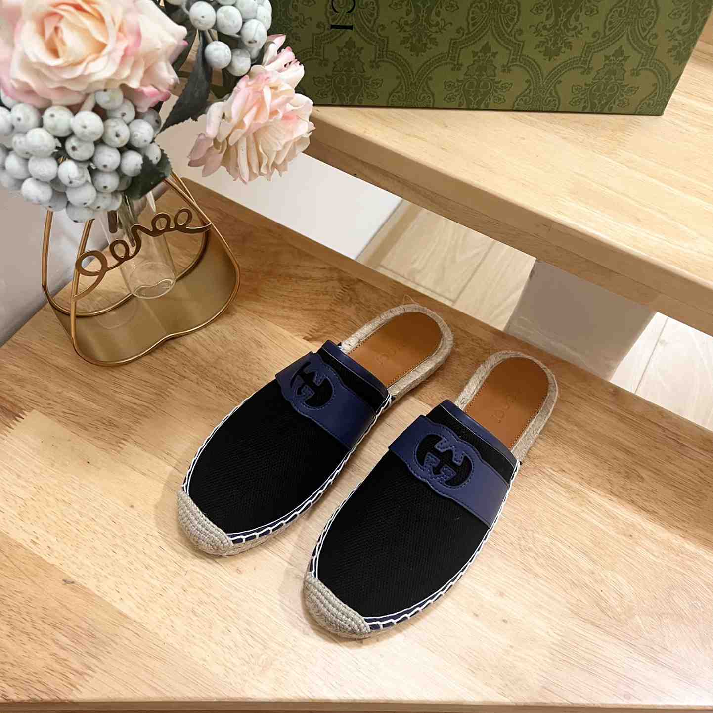 Gucci Interlocking G Slide Espadrille - EUR FASHION