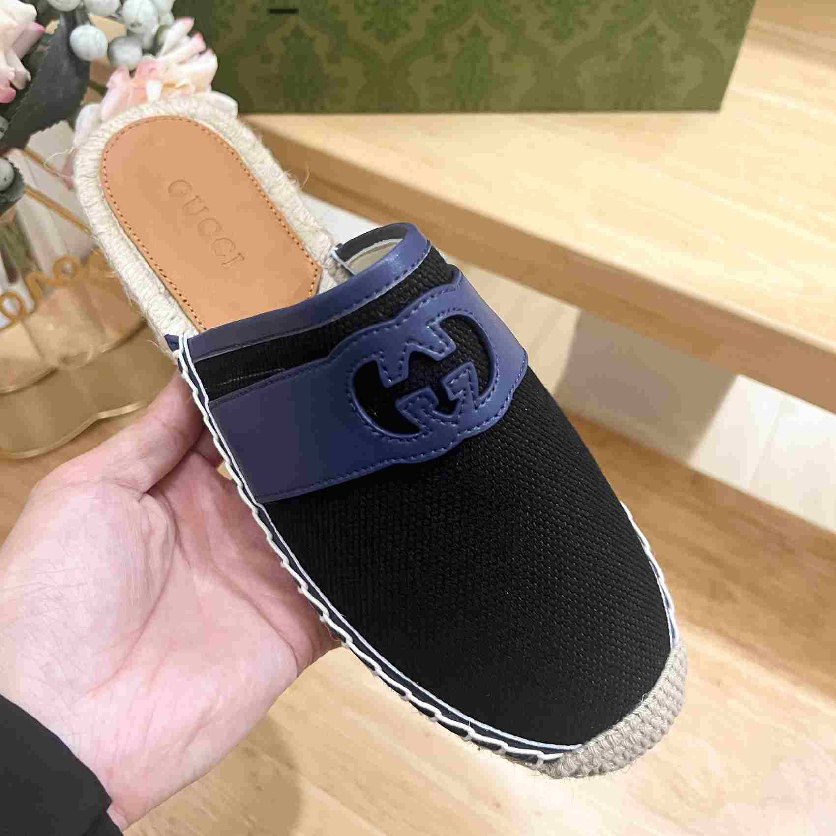 Gucci Interlocking G Slide Espadrille - EUR FASHION