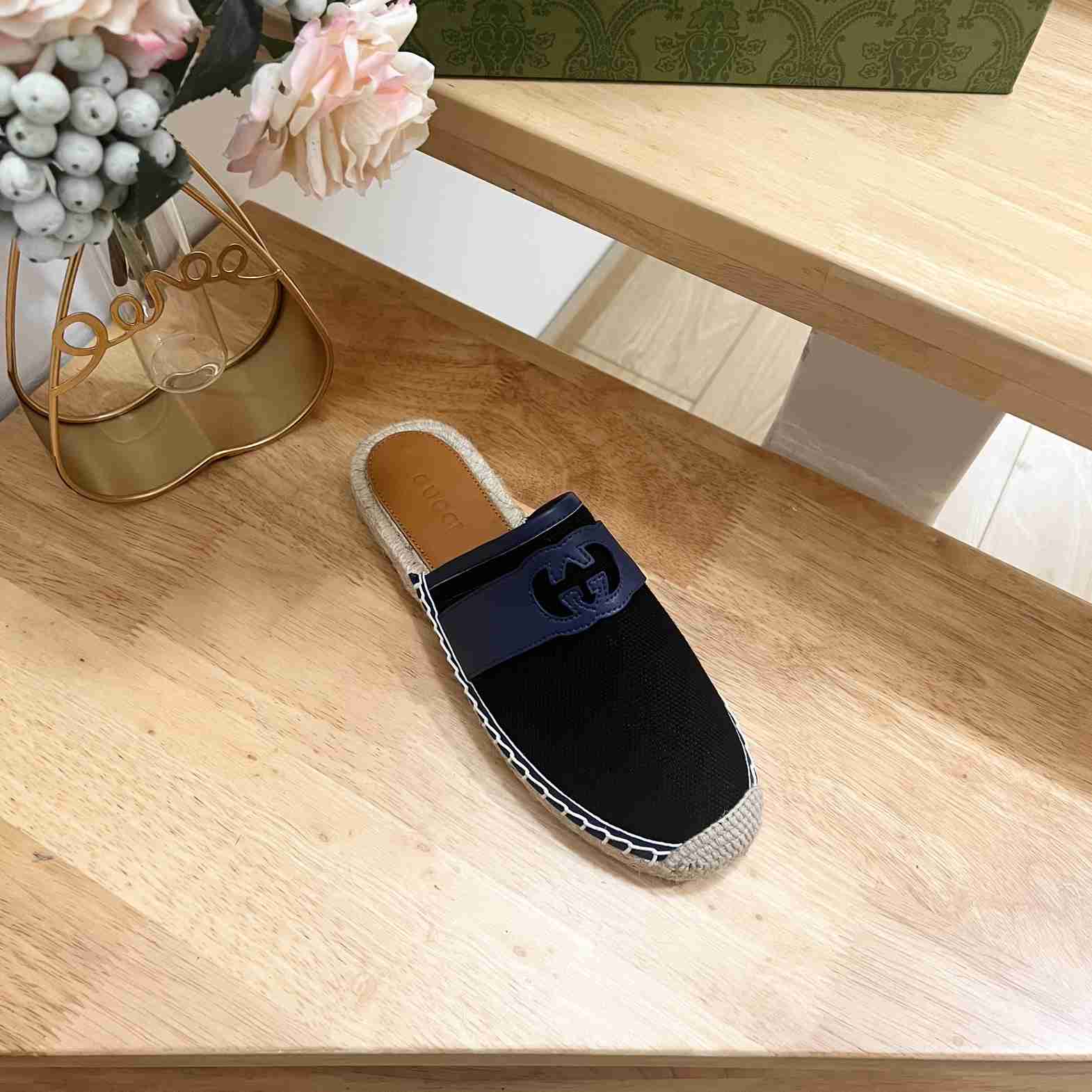Gucci Interlocking G Slide Espadrille - EUR FASHION