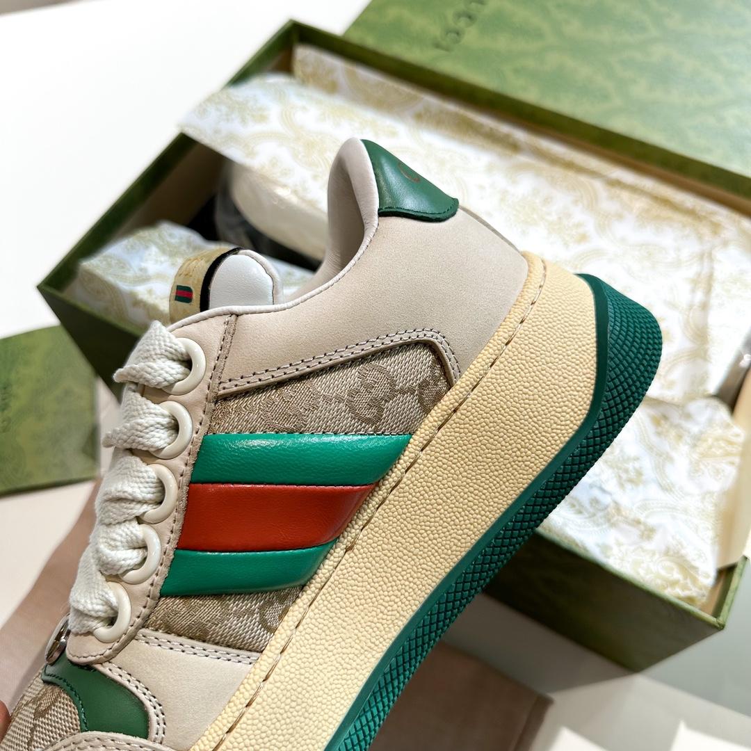 Gucci Screener Trainer With Web - EUR FASHION