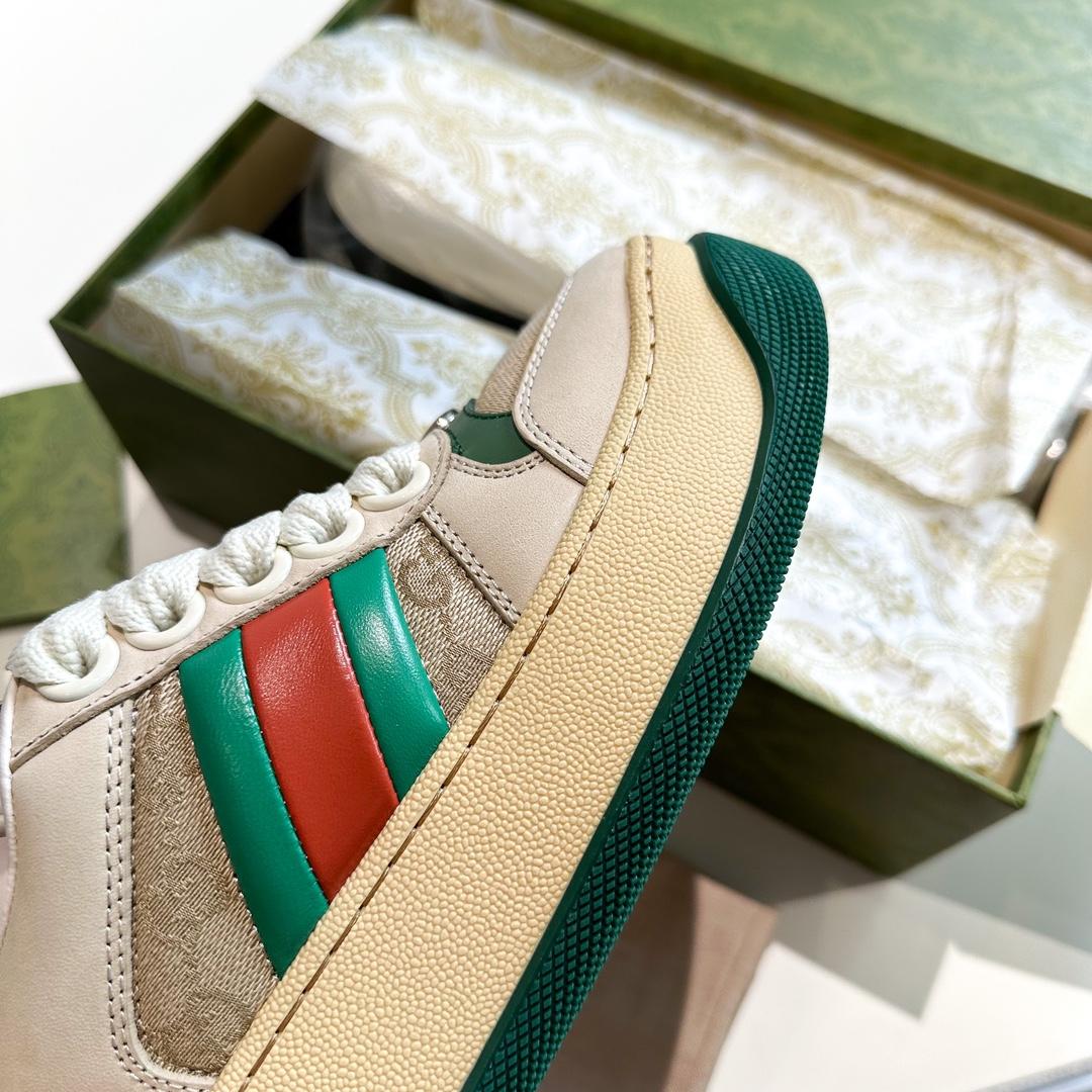 Gucci Screener Trainer With Web - EUR FASHION