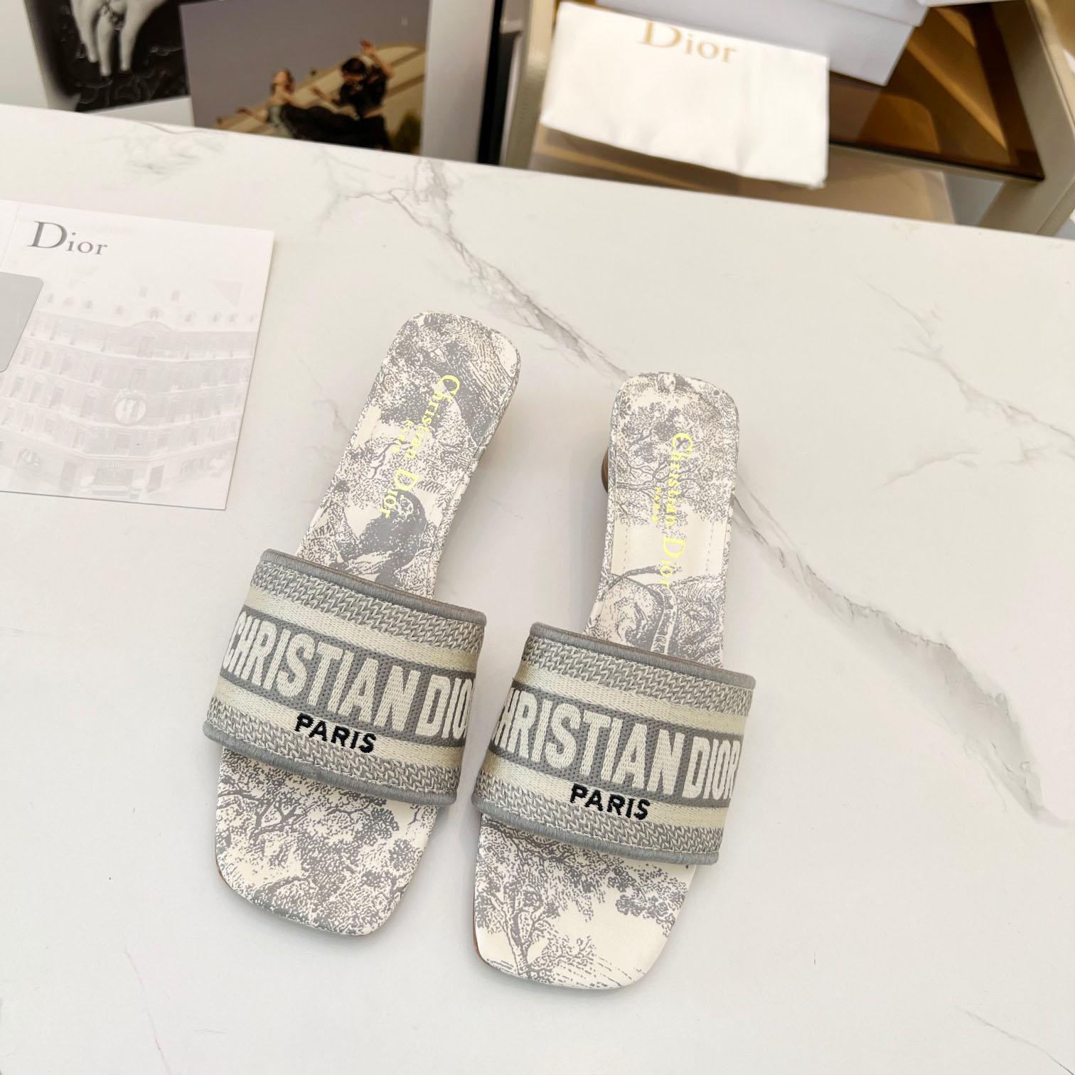 Dior Dway Heeled Slide - EUR FASHION