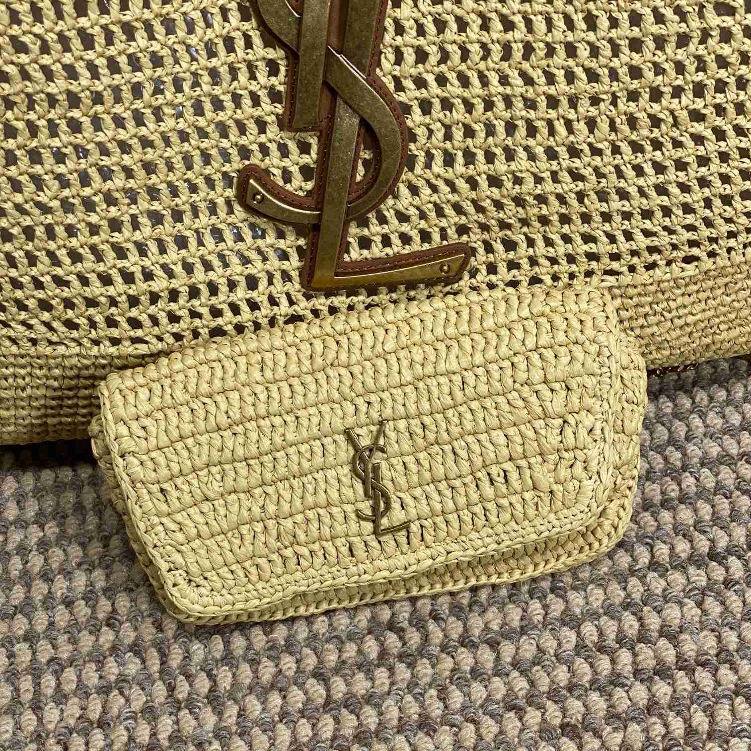 Saint Laurent Icare In Raffia - EUR FASHION