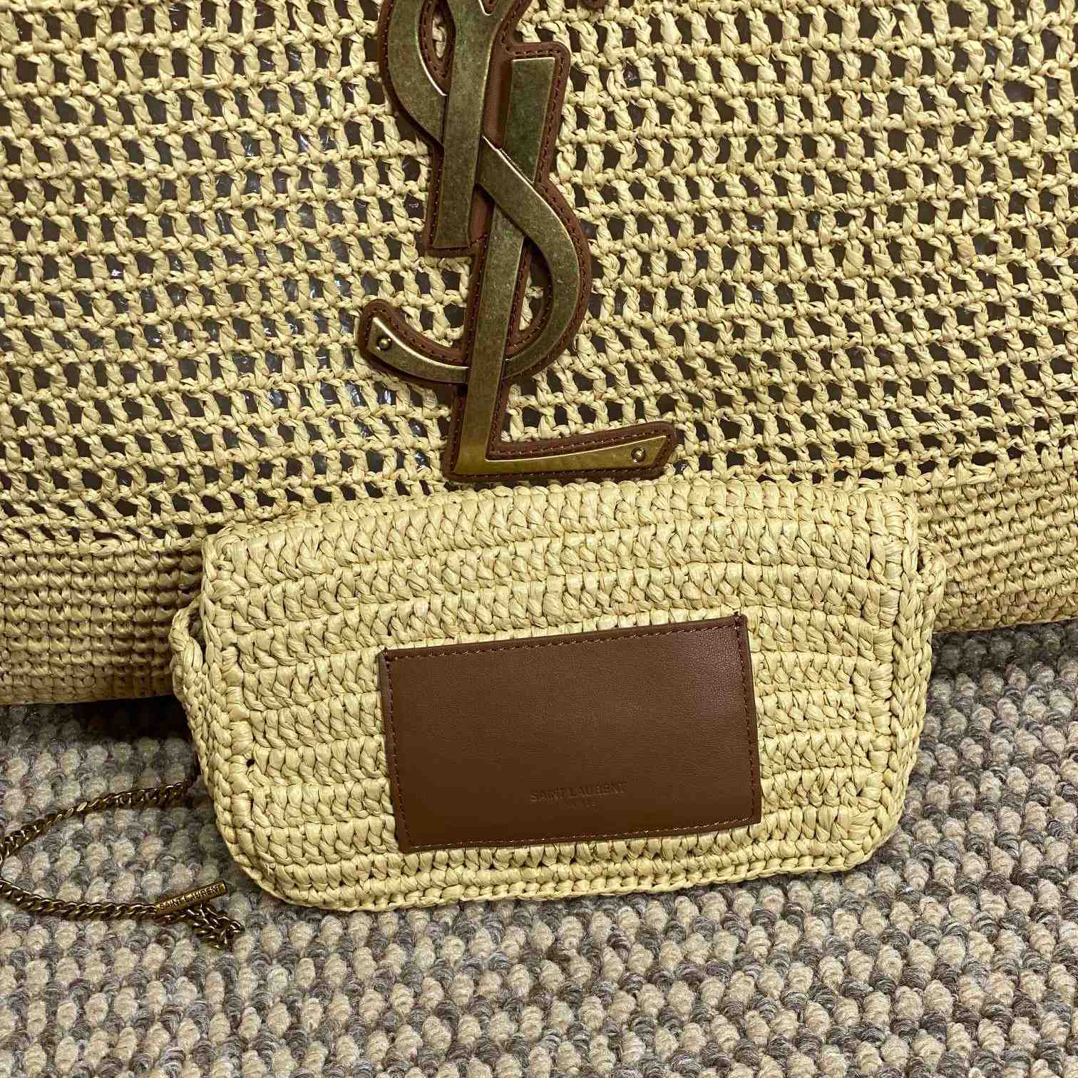 Saint Laurent Icare In Raffia - EUR FASHION