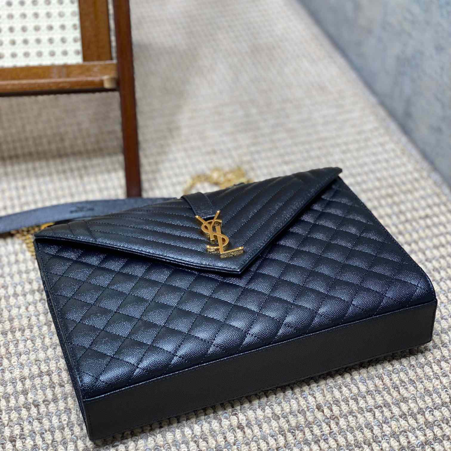 Saint Laurent Leather Shoulder Bag (31x21x7cm) - EUR FASHION