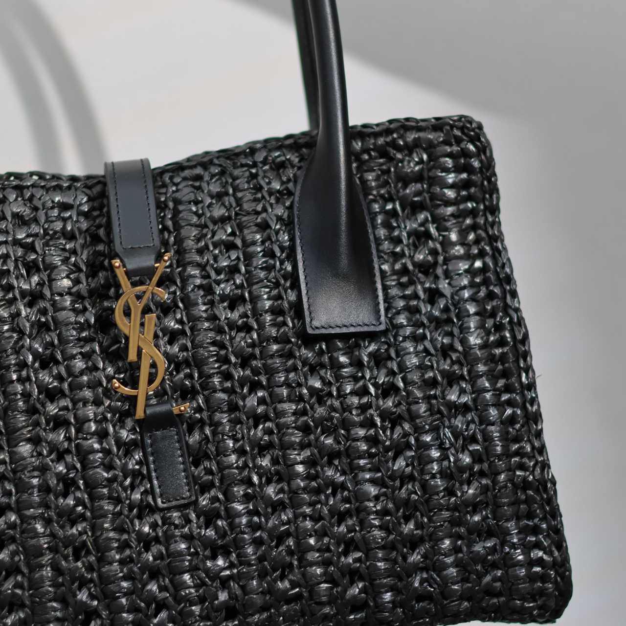 Saint Laurent Panier Raffia Tote Bag  29-21-9cm - EUR FASHION