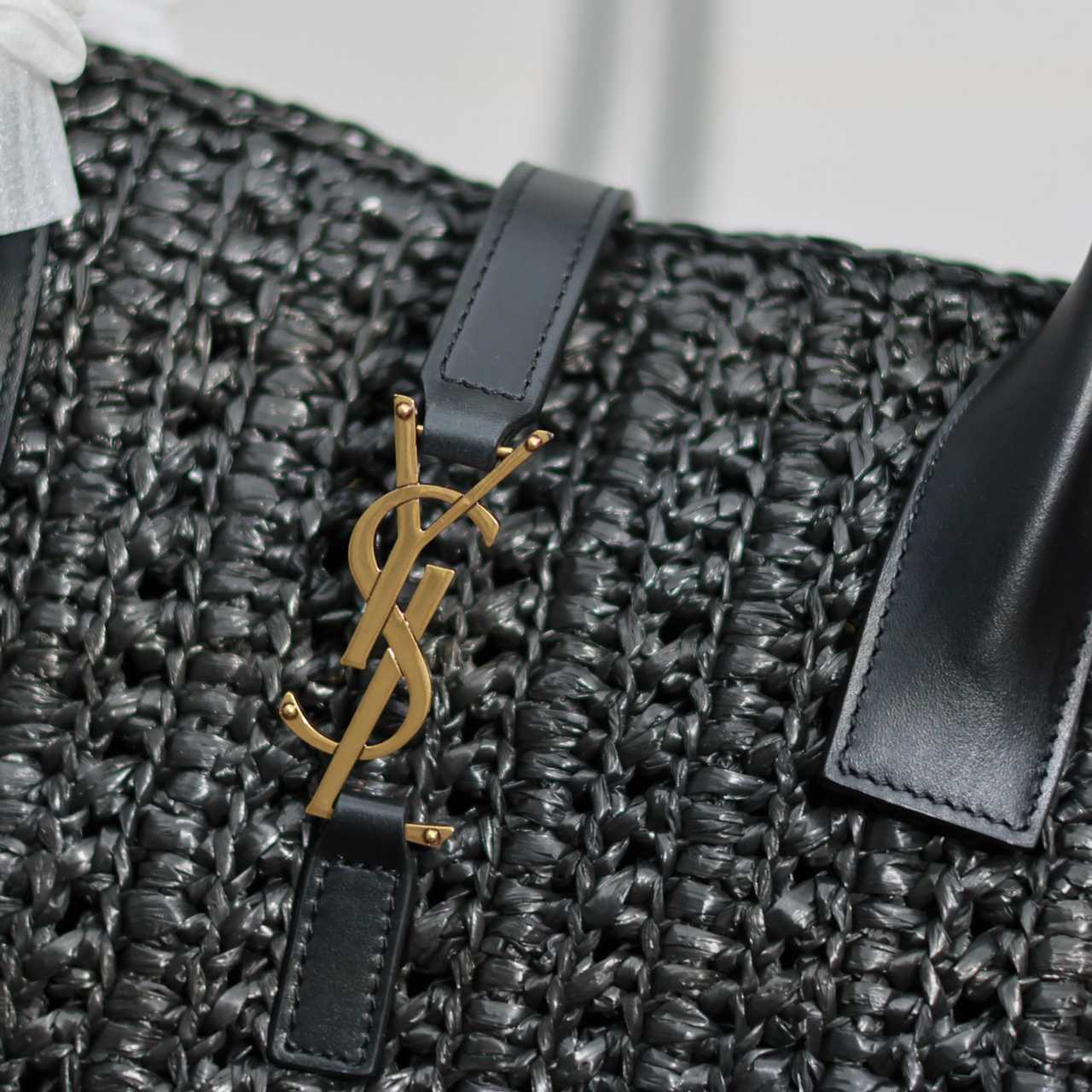 Saint Laurent Panier Raffia Tote Bag  29-21-9cm - EUR FASHION