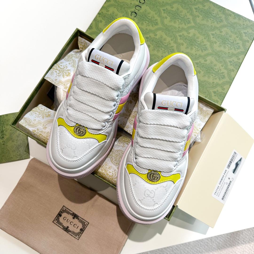 Gucci Screener Trainer With Web - EUR FASHION