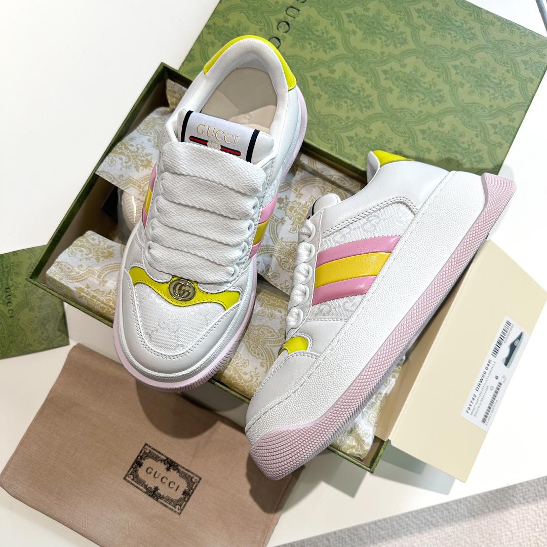 Gucci Screener Trainer With Web - EUR FASHION