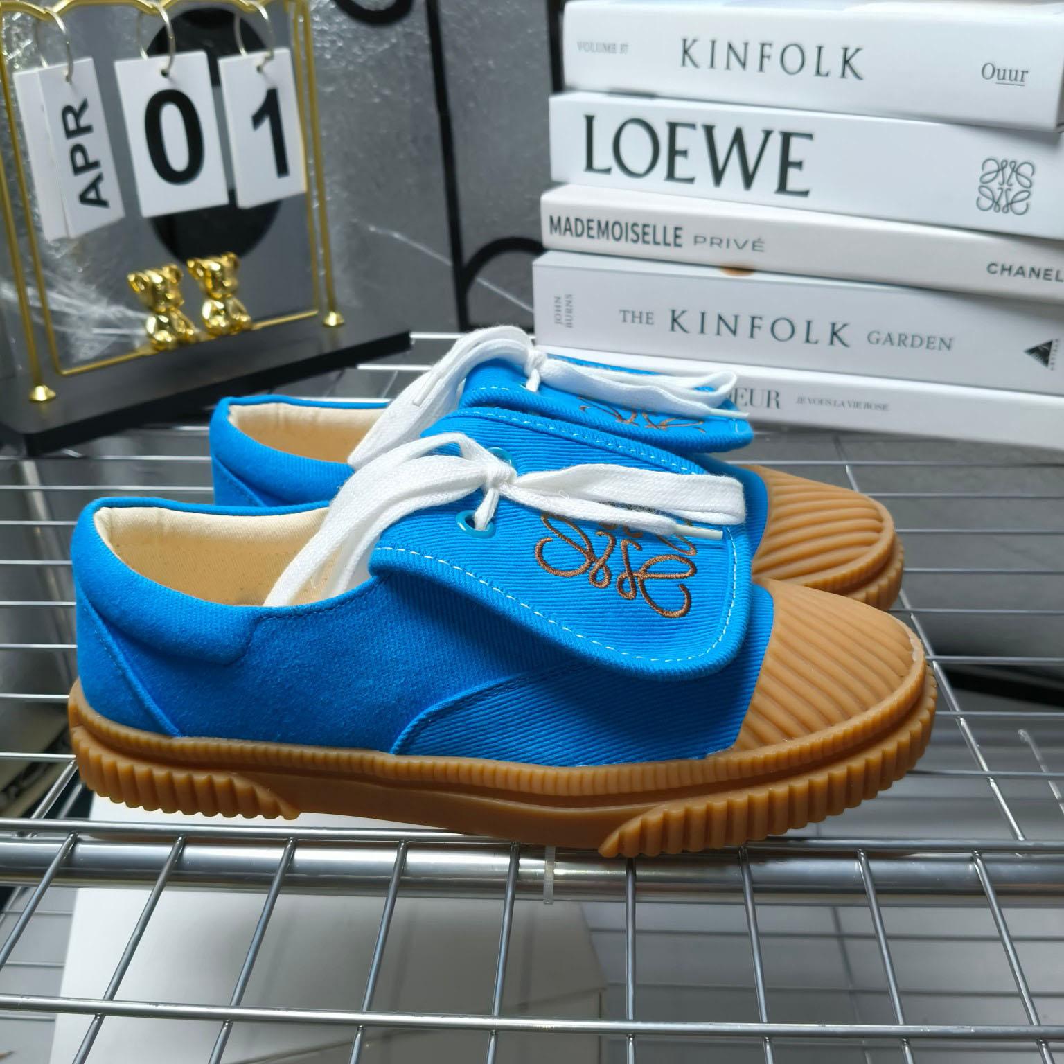 Loewe x Paula’s Ibiza Denim Flap Sneakers - EUR FASHION