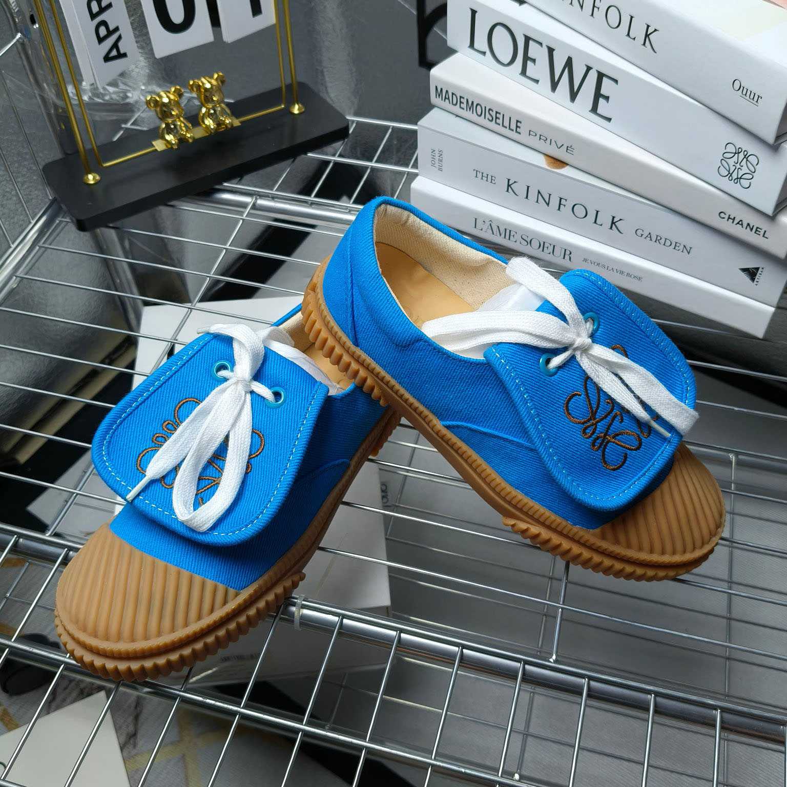 Loewe x Paula’s Ibiza Denim Flap Sneakers - EUR FASHION