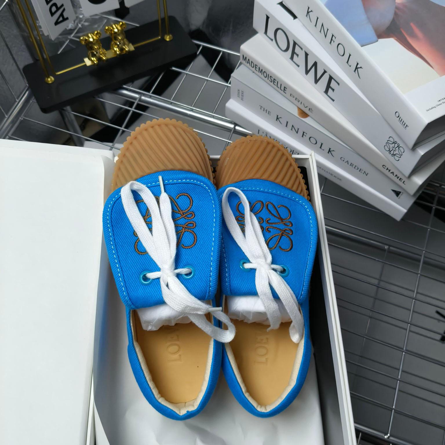 Loewe x Paula’s Ibiza Denim Flap Sneakers - EUR FASHION