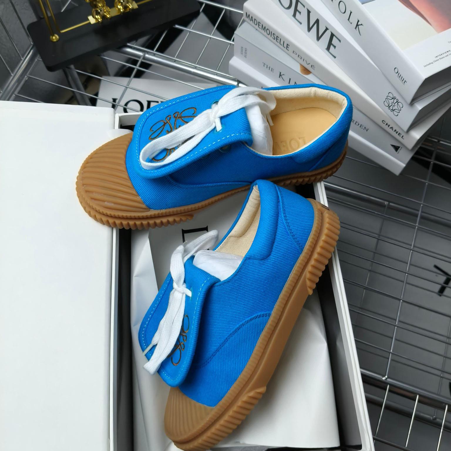 Loewe x Paula’s Ibiza Denim Flap Sneakers - EUR FASHION