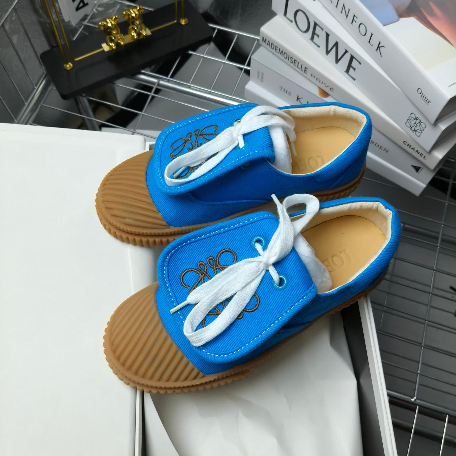 Loewe x Paula’s Ibiza Denim Flap Sneakers - EUR FASHION