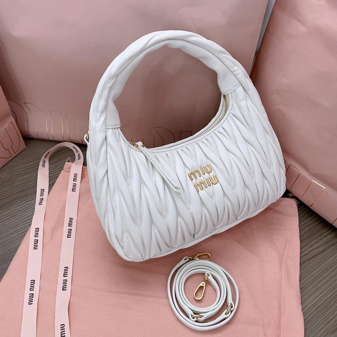 Miu Miu Wander Hobo Bag (25X18X7cm) - EUR FASHION