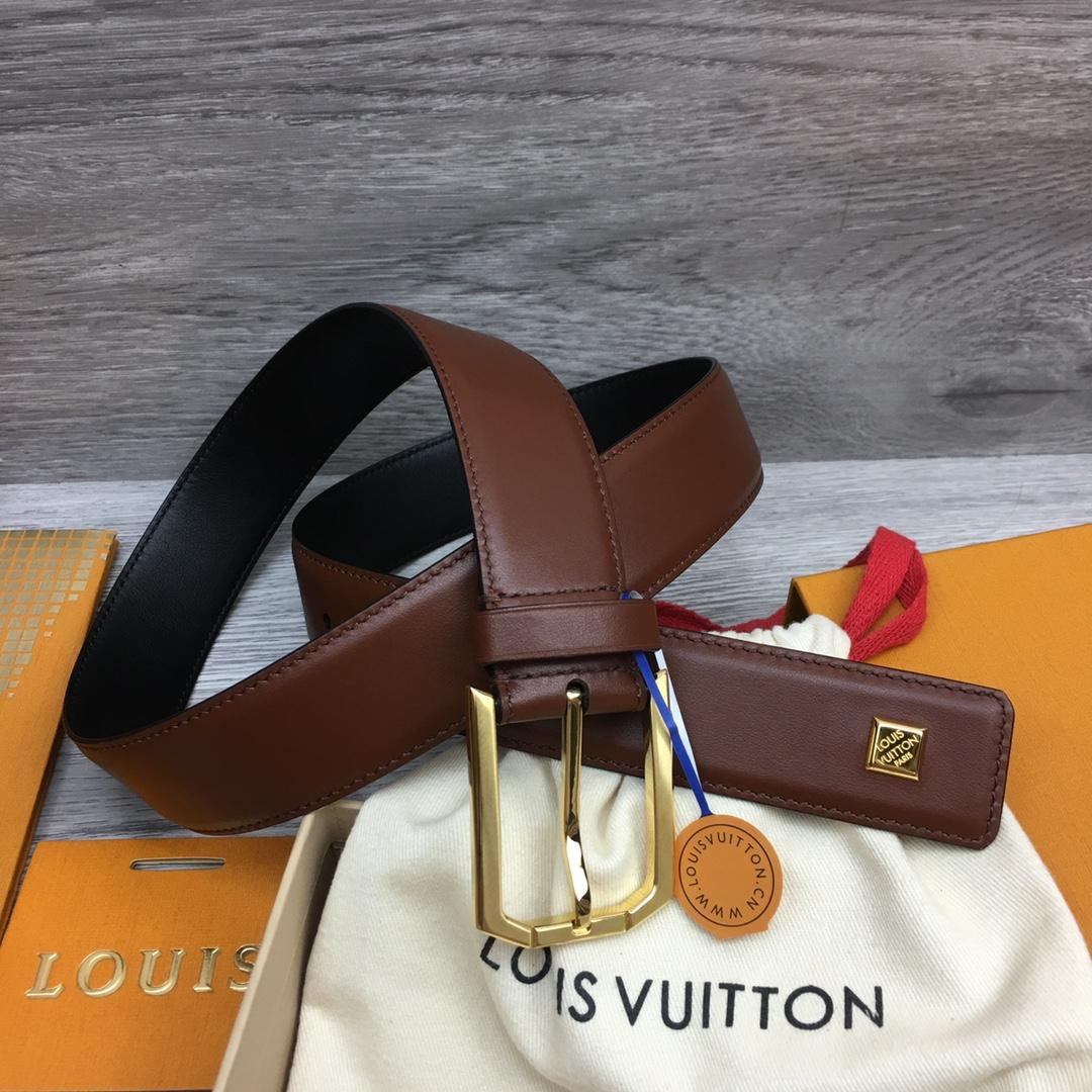 Louis Vuitton 35mm Leather Belt - EUR FASHION