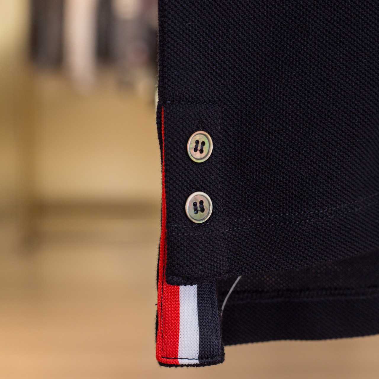 Thom Browne Classic Pique 4-Bar Short Sleeve Polo  2091 - EUR FASHION