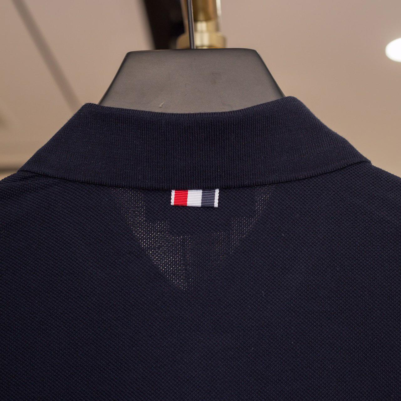 Thom Browne Classic Pique 4-Bar Short Sleeve Polo  2091 - EUR FASHION