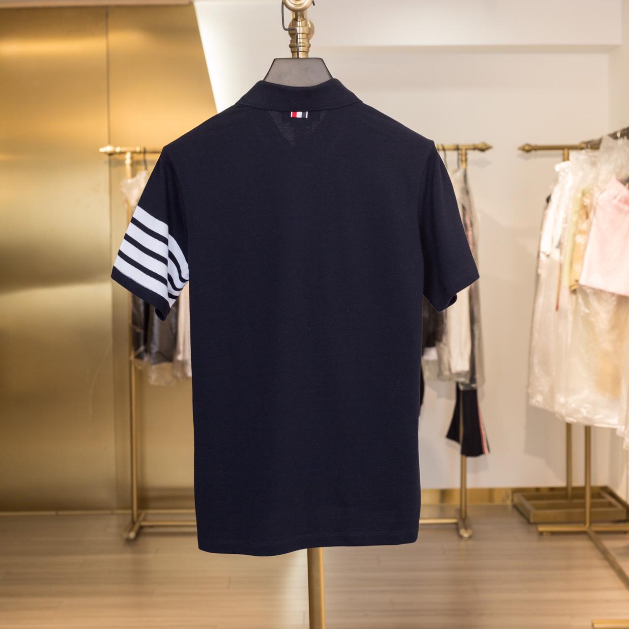 Thom Browne Classic Pique 4-Bar Short Sleeve Polo  2091 - EUR FASHION
