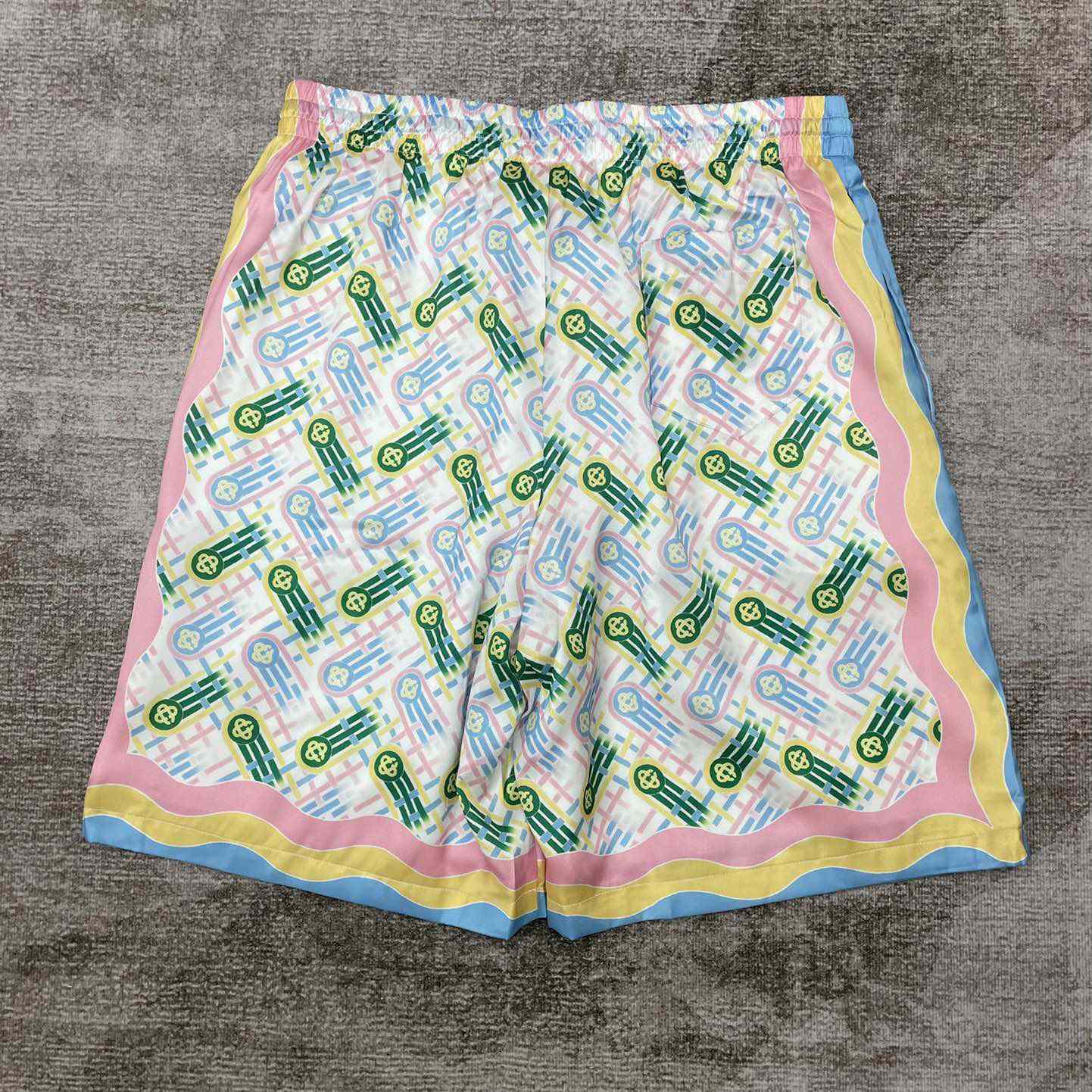 Casablanca Printed Silk Shorts 'Ping Pong Print'    CA3466 - EUR FASHION