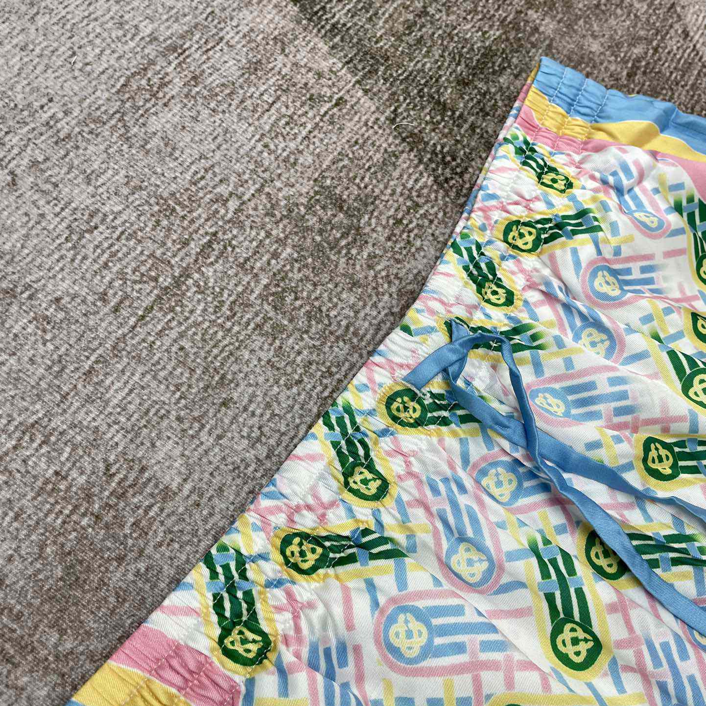Casablanca Printed Silk Shorts 'Ping Pong Print'    CA3466 - EUR FASHION