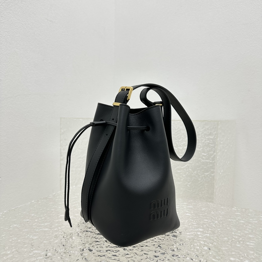 Miu Miu Leather Bucket Bag - EUR FASHION
