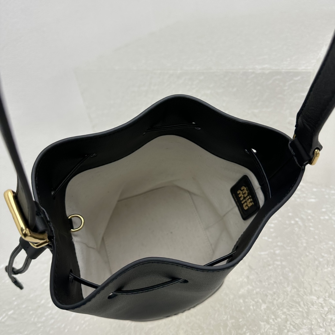 Miu Miu Leather Bucket Bag - EUR FASHION