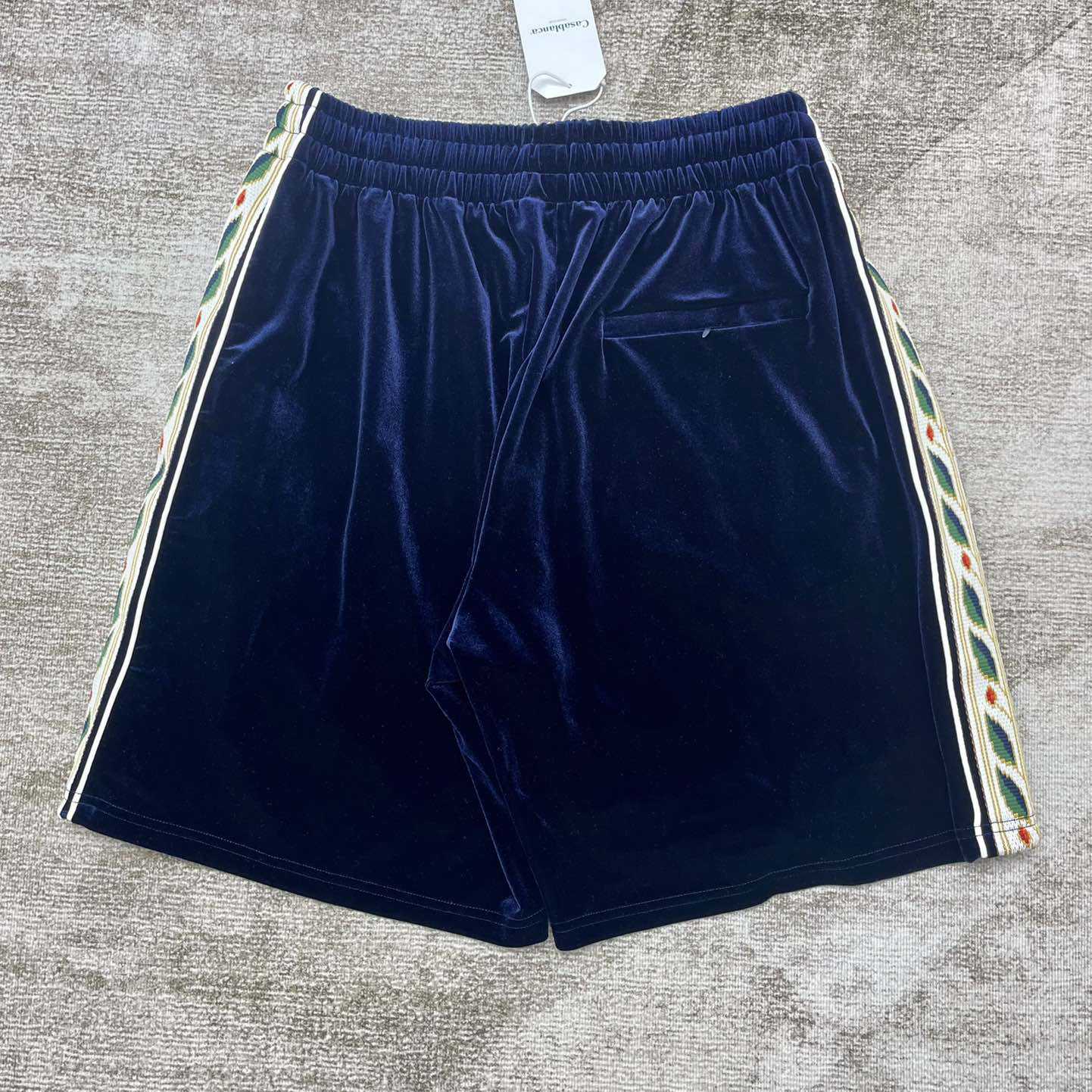 Casablanca Heart Monogram Velvet Track Shorts   c828 - EUR FASHION