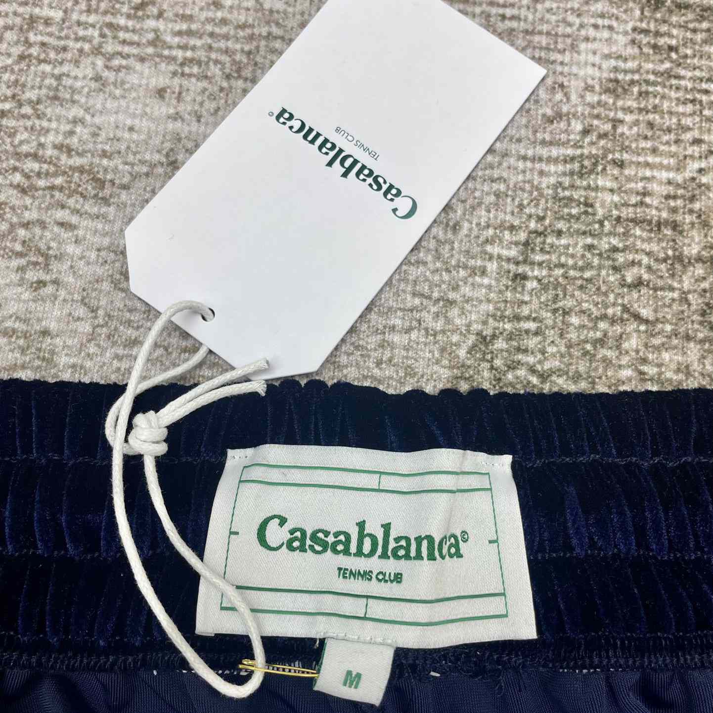 Casablanca Heart Monogram Velvet Track Shorts   c828 - EUR FASHION