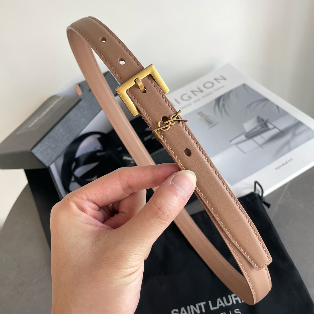 Saint Laurent Leather Belt    20mm - EUR FASHION