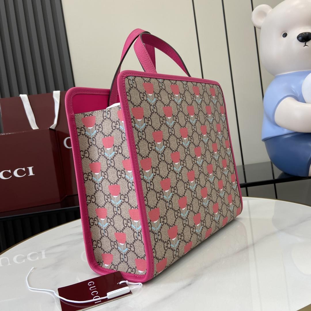 Gucci Children's Flower print Tote Bag - EUR FASHION