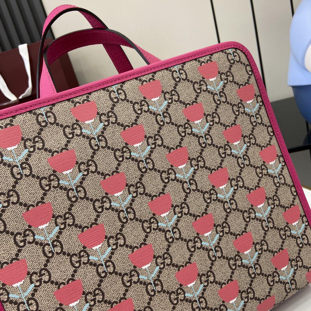 Gucci Children's Flower print Tote Bag - EUR FASHION