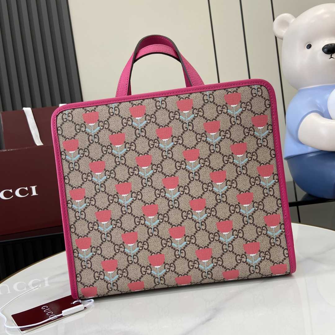 Gucci Children's Flower print Tote Bag - EUR FASHION