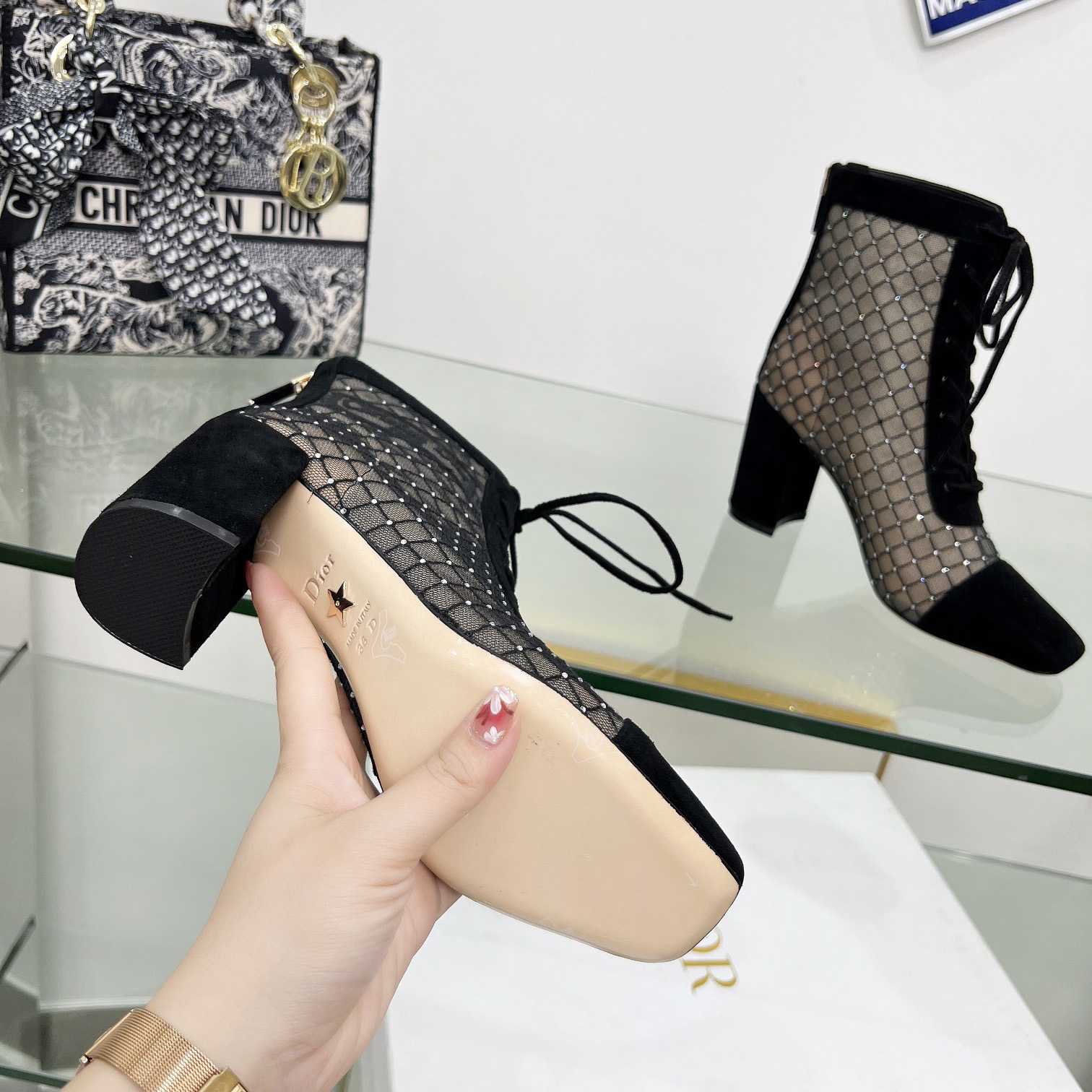 Dior Naughtily-D Heeled Ankle Boot - EUR FASHION