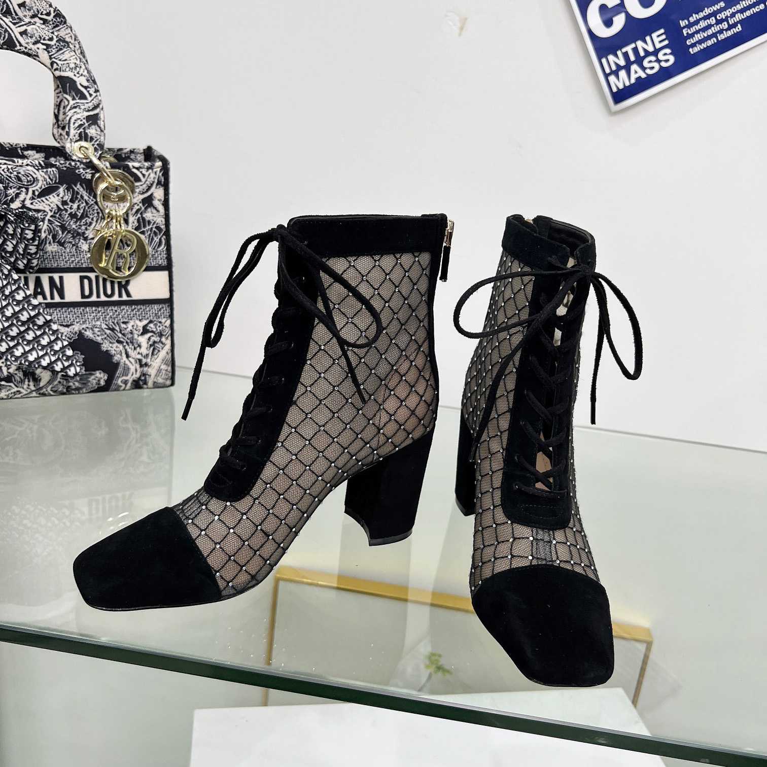 Dior Naughtily-D Heeled Ankle Boot - EUR FASHION