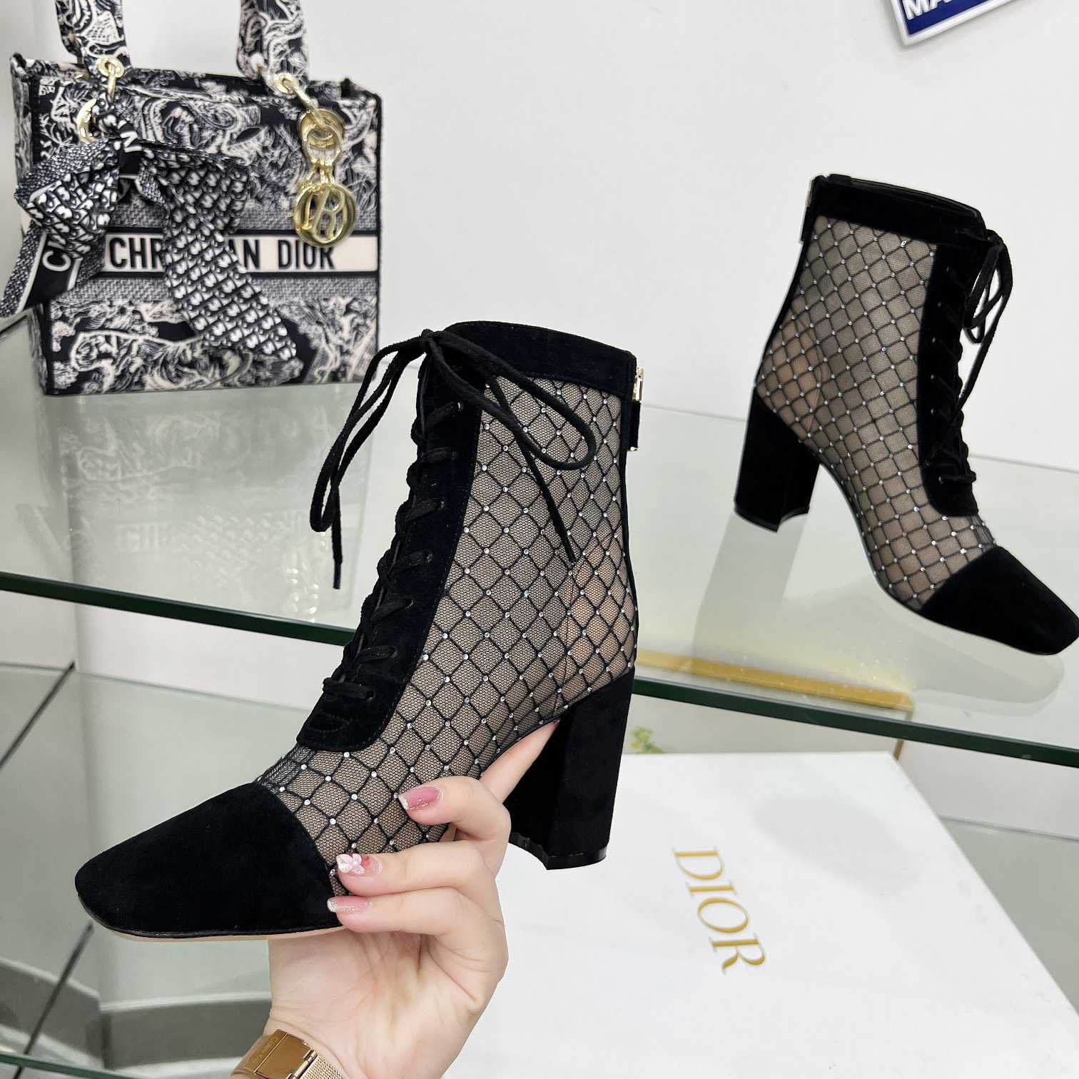 Dior Naughtily-D Heeled Ankle Boot - EUR FASHION