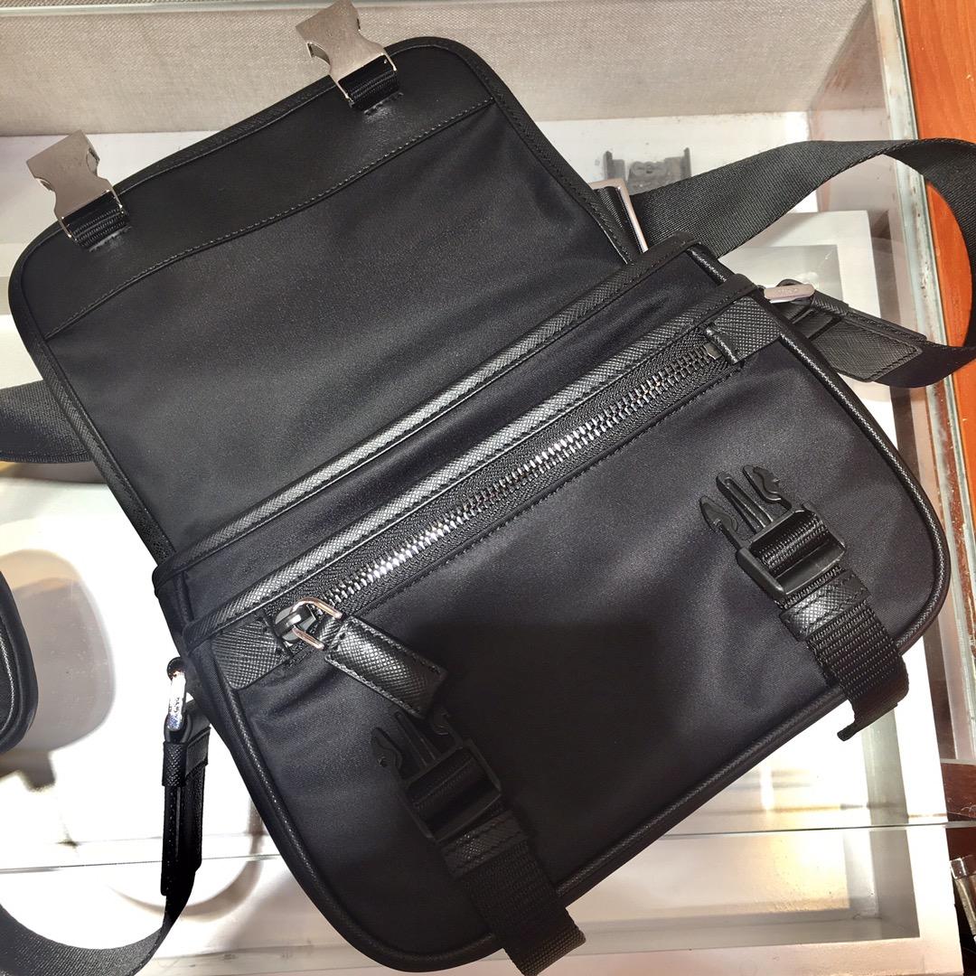 Prada Re-Nylon and Saffiano Leather Shoulder Bag - EUR FASHION