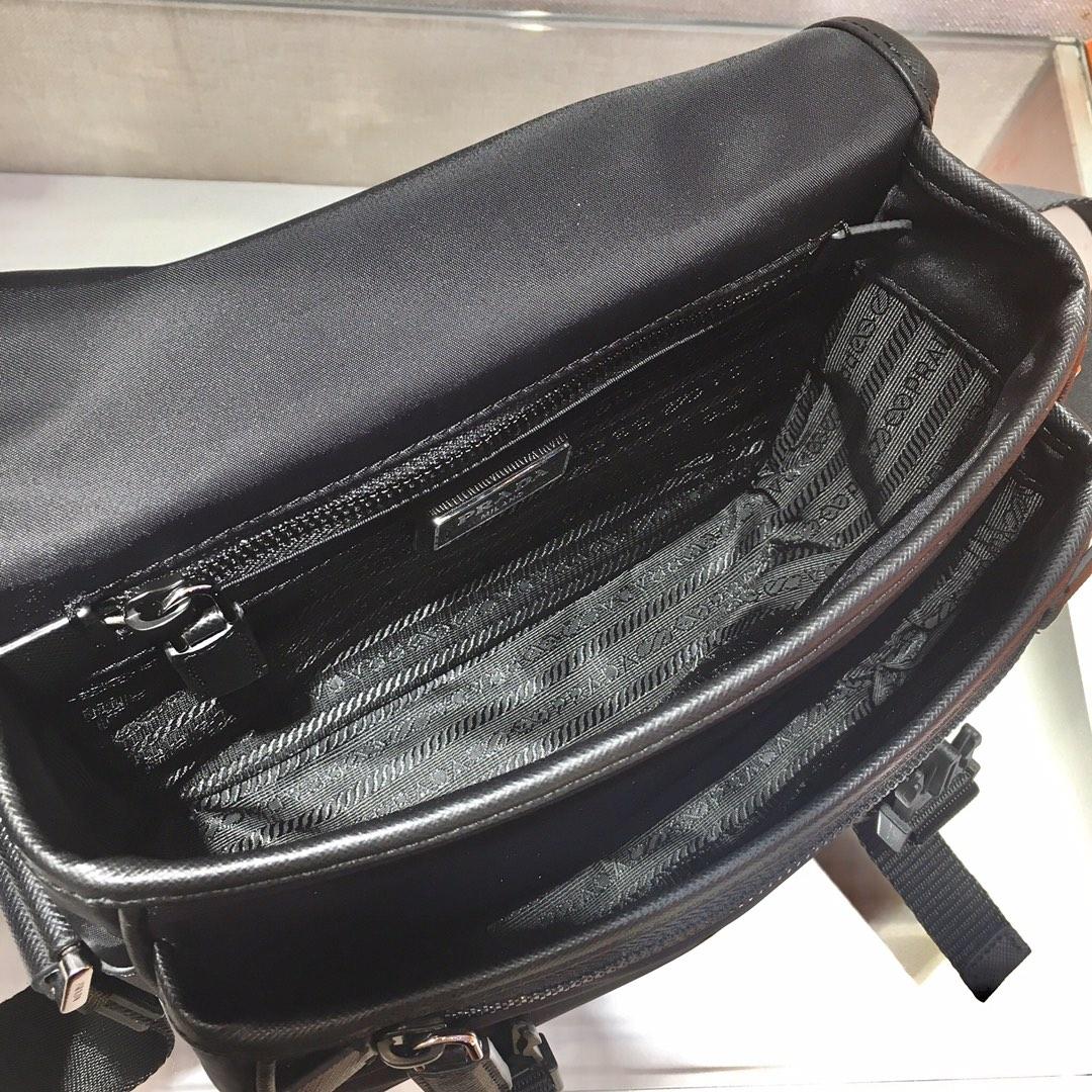 Prada Re-Nylon and Saffiano Leather Shoulder Bag - EUR FASHION
