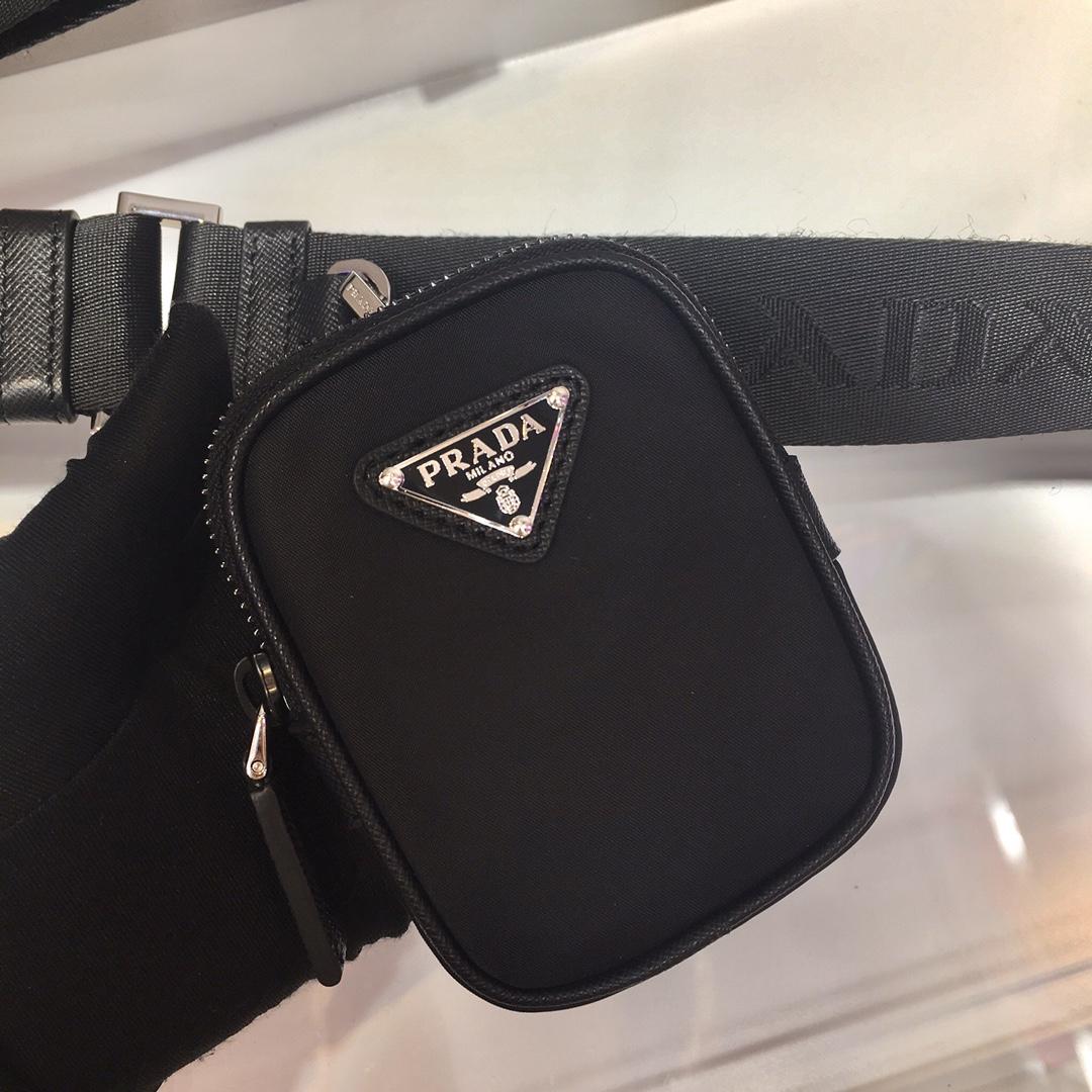 Prada Re-Nylon and Saffiano Leather Shoulder Bag - EUR FASHION