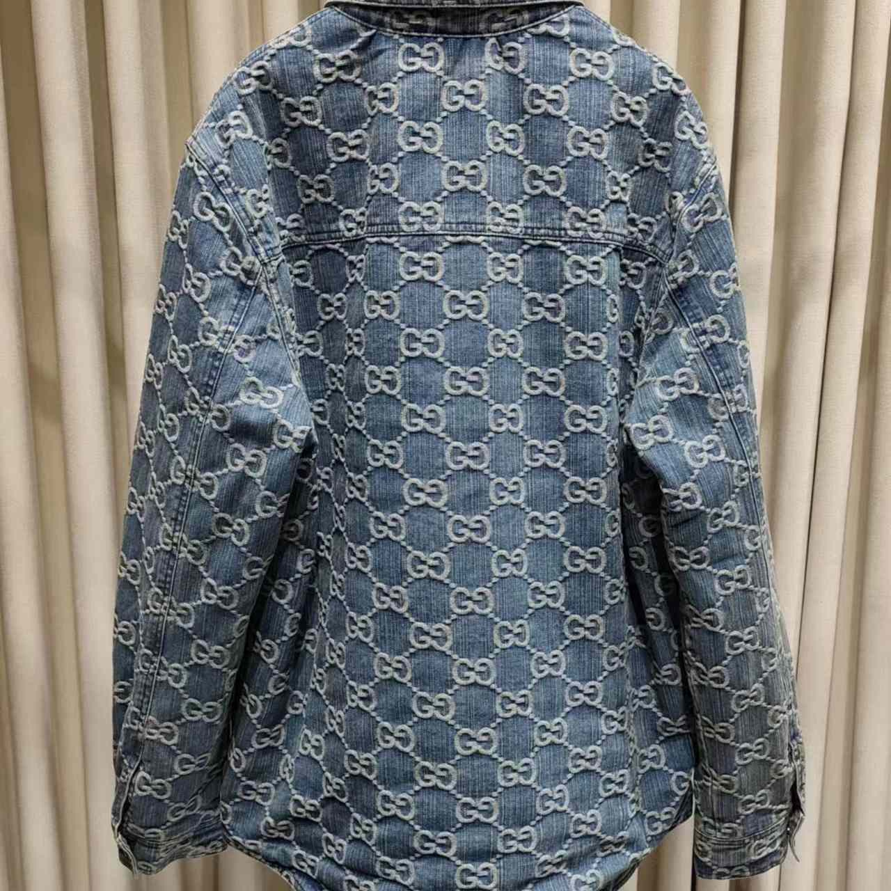 Gucci GG Jacquard Denim Shirt - EUR FASHION