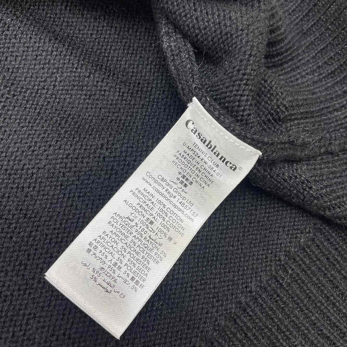 Casablanca Court Logo-Intarsia Knitted Jumper   D0063 - EUR FASHION