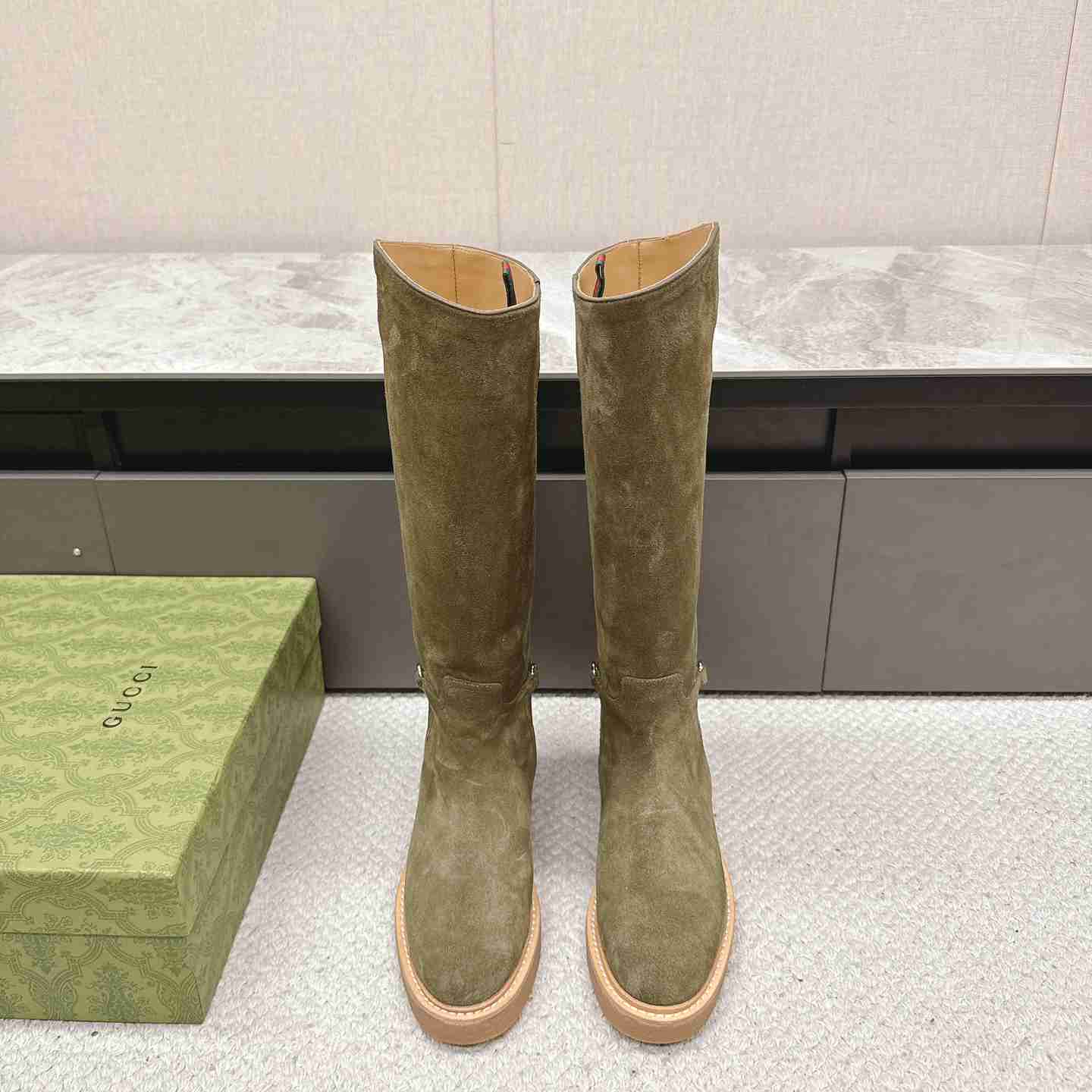 Gucci Women's Slim Horsebit Boot - EUR FASHION