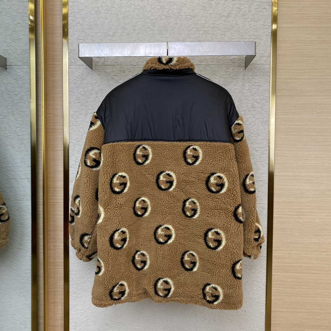 Gucci GG Wool Fleece Jacquard Zip Jacket - EUR FASHION