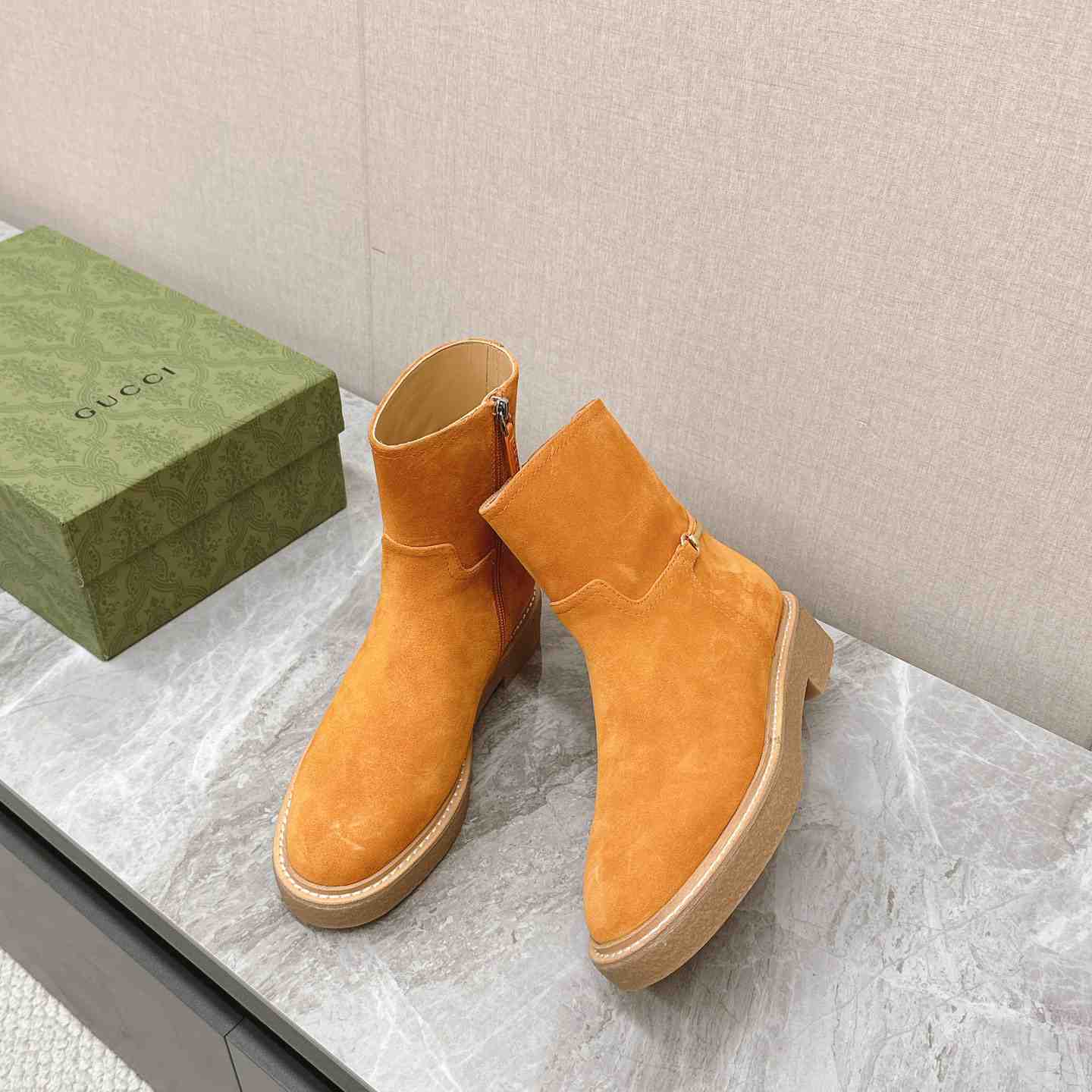 Gucci Women's Slim Horsebit Ankle Boot - EUR FASHION