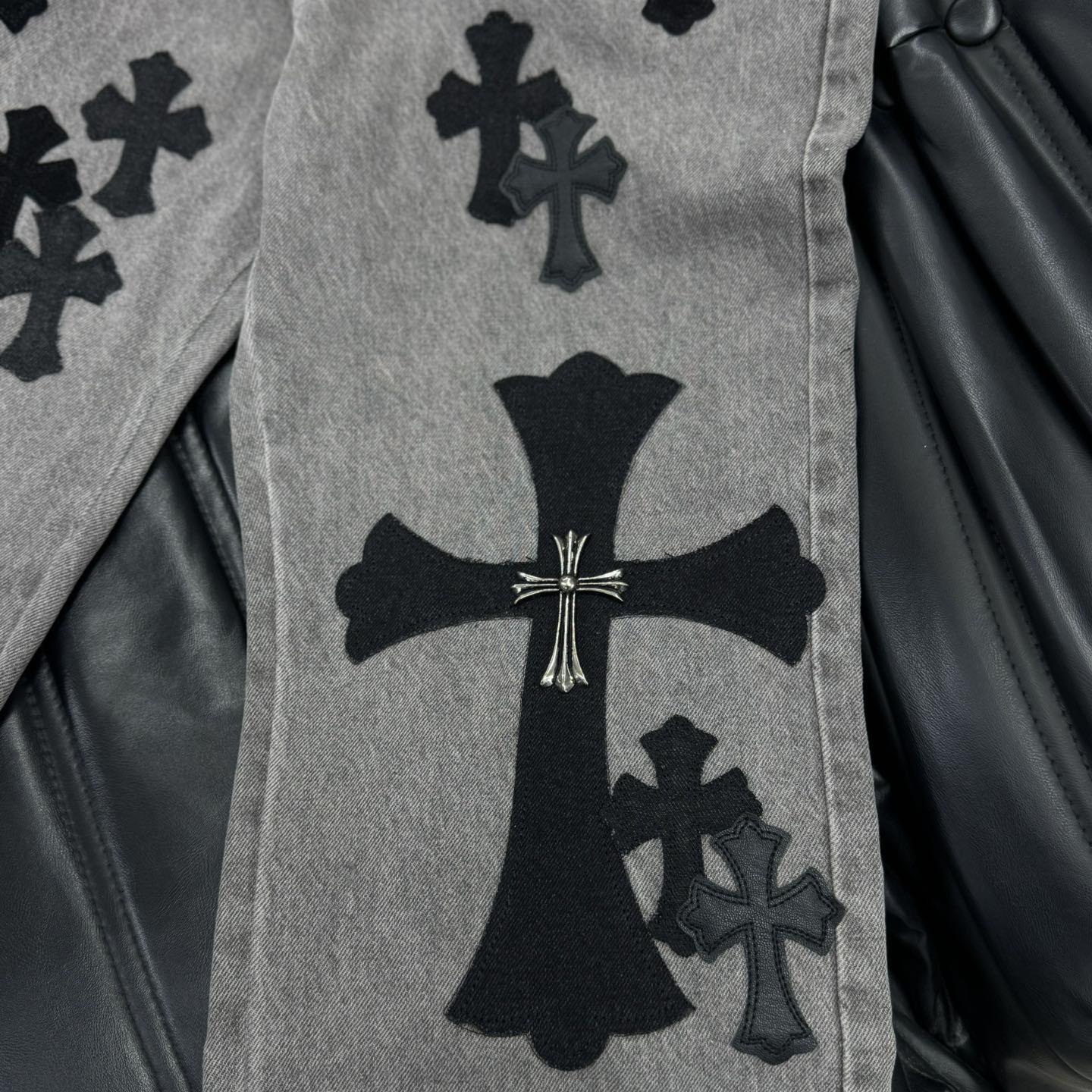 Chrome Heart X SexRecords Jeans - EUR FASHION