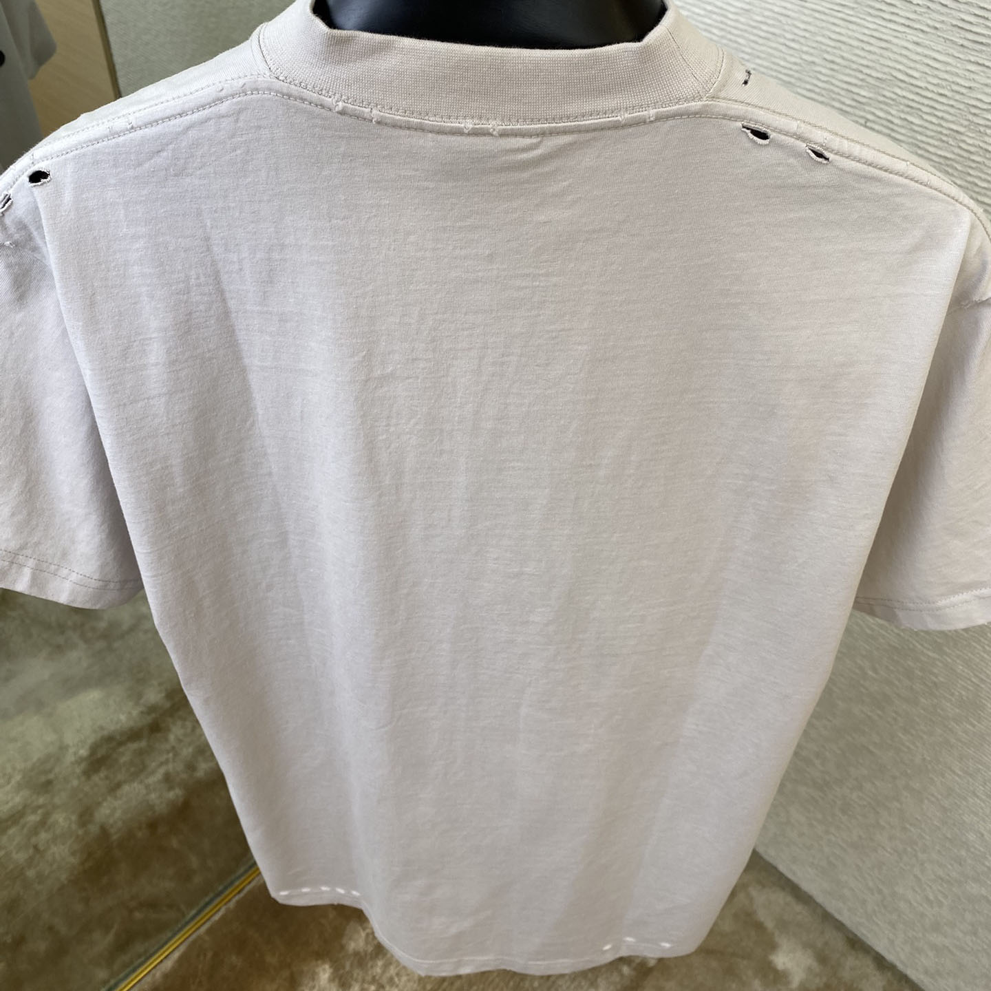 Balenciaga 3B Liquefied T-Shirt Oversized in Dirty White - EUR FASHION