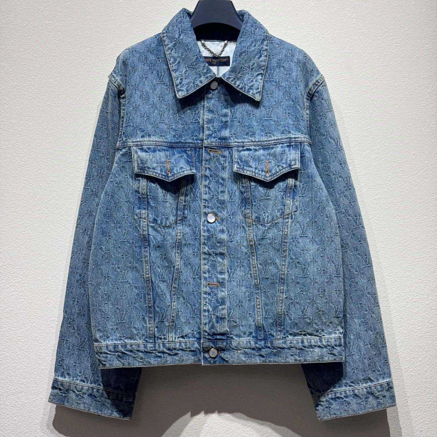 Louis Vuitton Monogram Jacquard Denim Jacket  1AGHUL - EUR FASHION