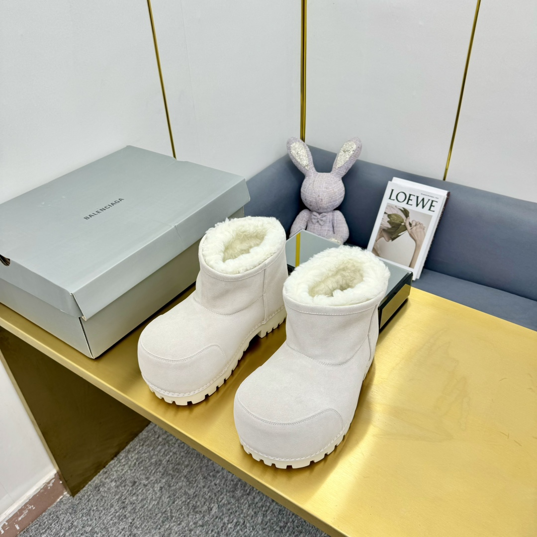 Balenciaga Alaska Fur Bootie  - EUR FASHION