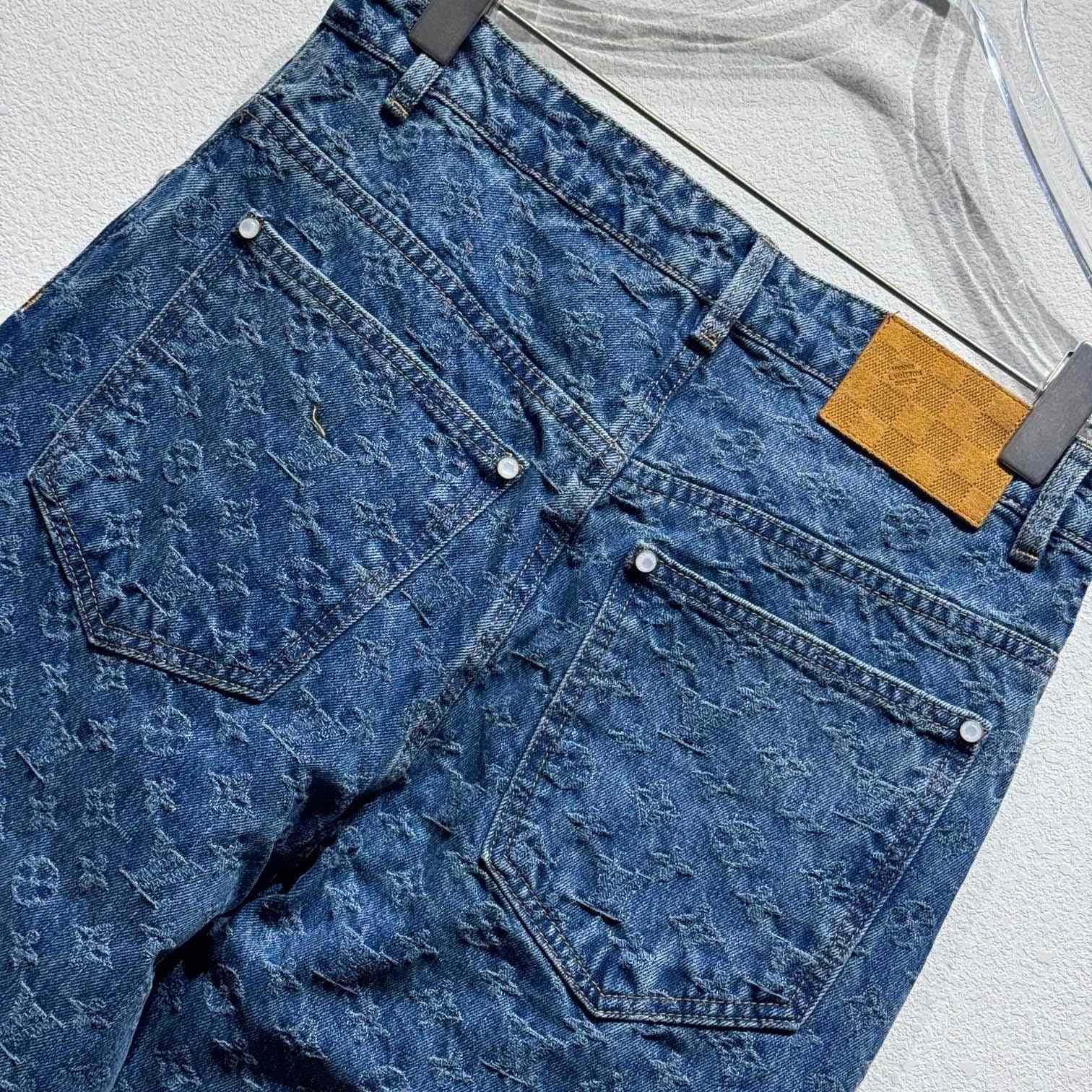 Louis Vuitton Monogram Jacquard Skate Denim Pants  1AGHVA - EUR FASHION
